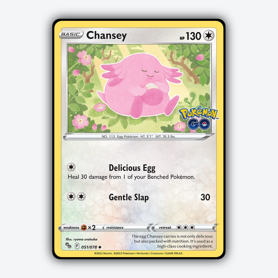 Chansey 051/78 - Pokémon GO Set - Card Rug