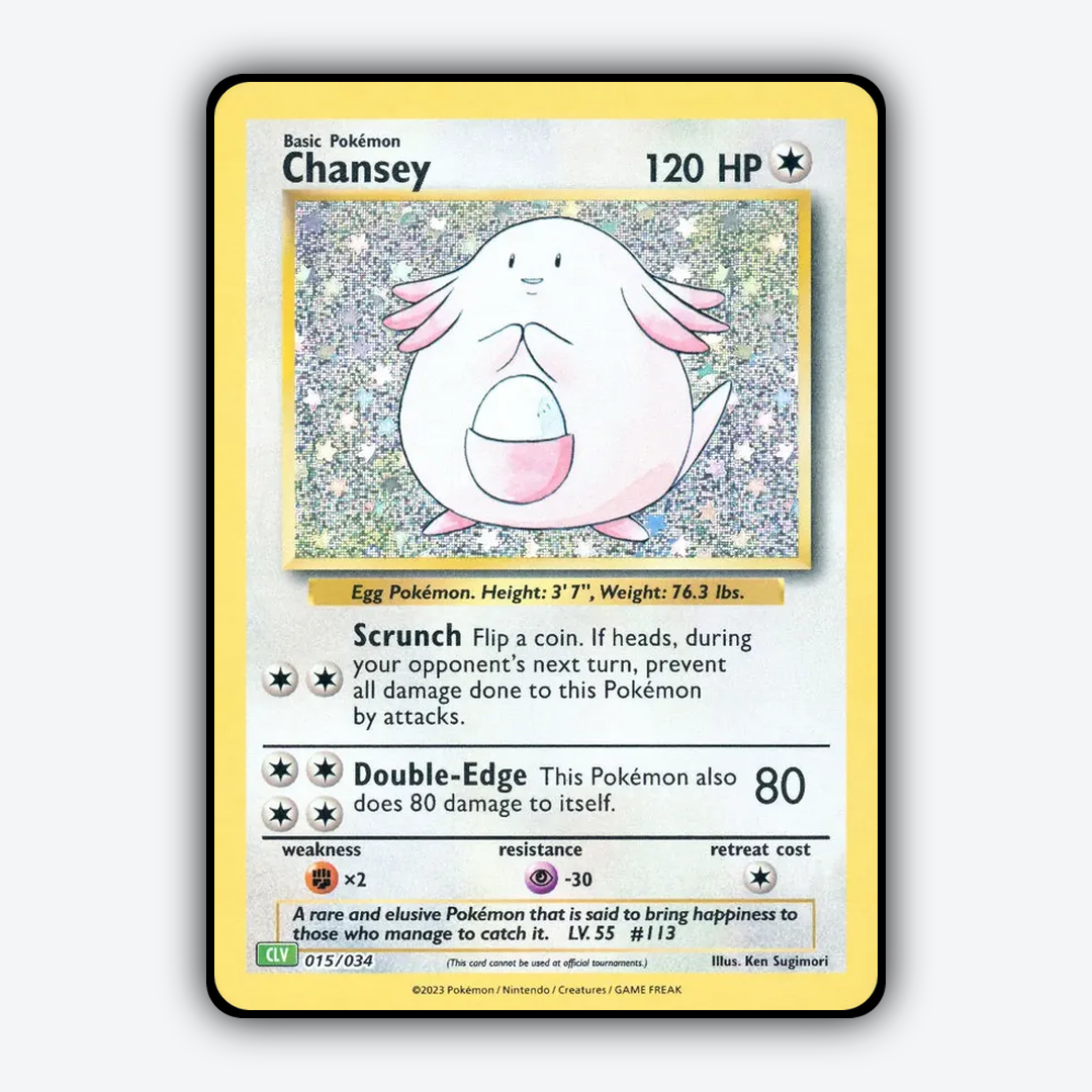 Chansey 015/034 - Pokémon TCG Classic - Venusaur Set - Card Rug