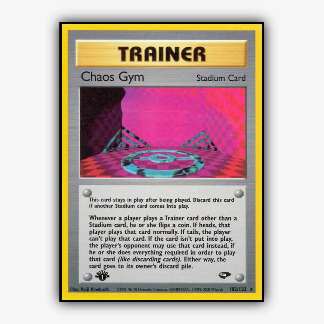 Chaos Gym 102/132 - Gym Challenge Set - Card Rug