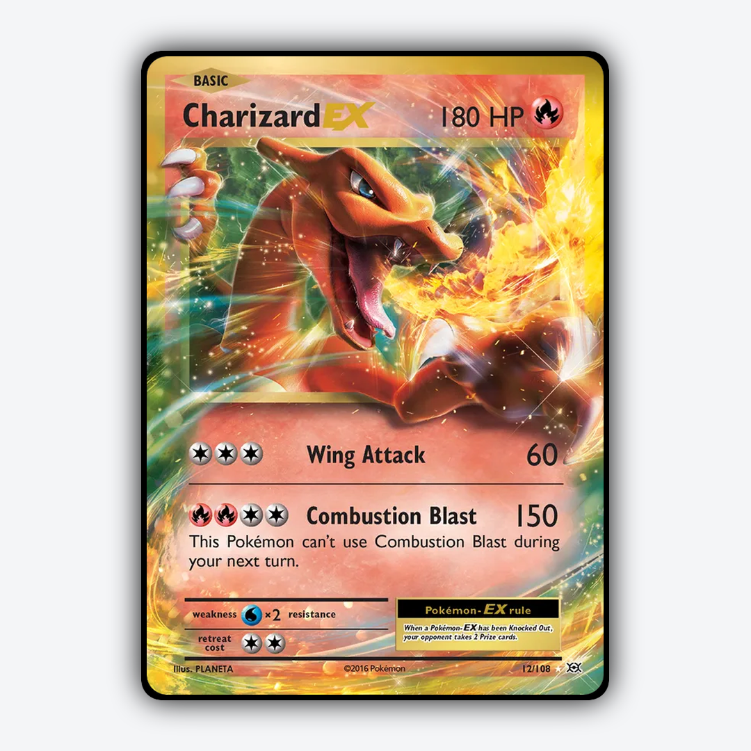 Charizard-EX #12 - Evolutions Set - Card Rug