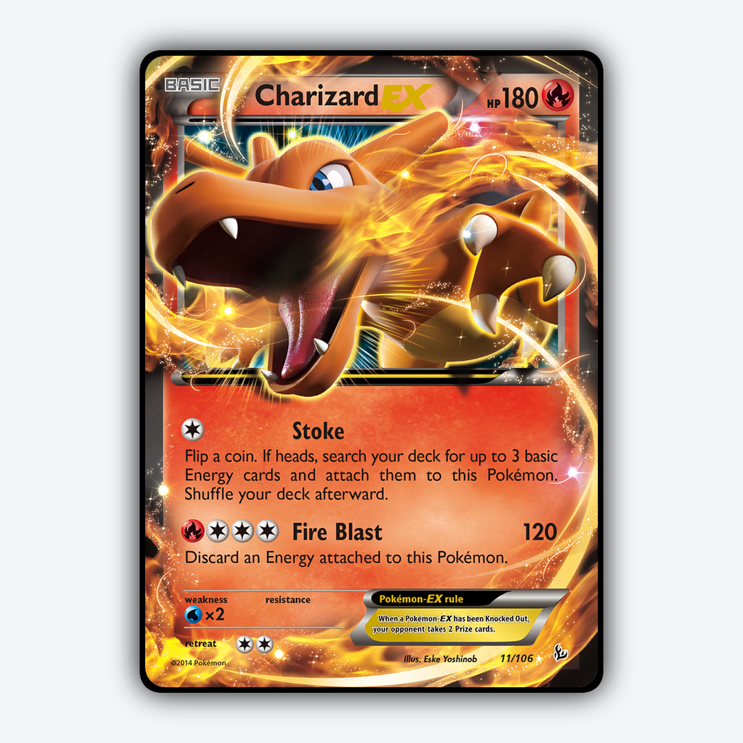 Charizard-EX 011/106 - Flashfire Set - Card Rug