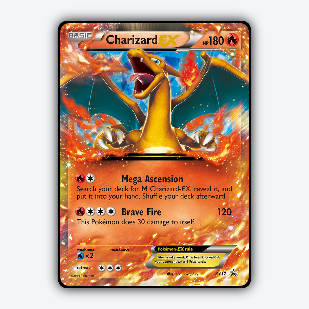 Charizard-EX #17 - XY Black Star Promos Set - Card Rug