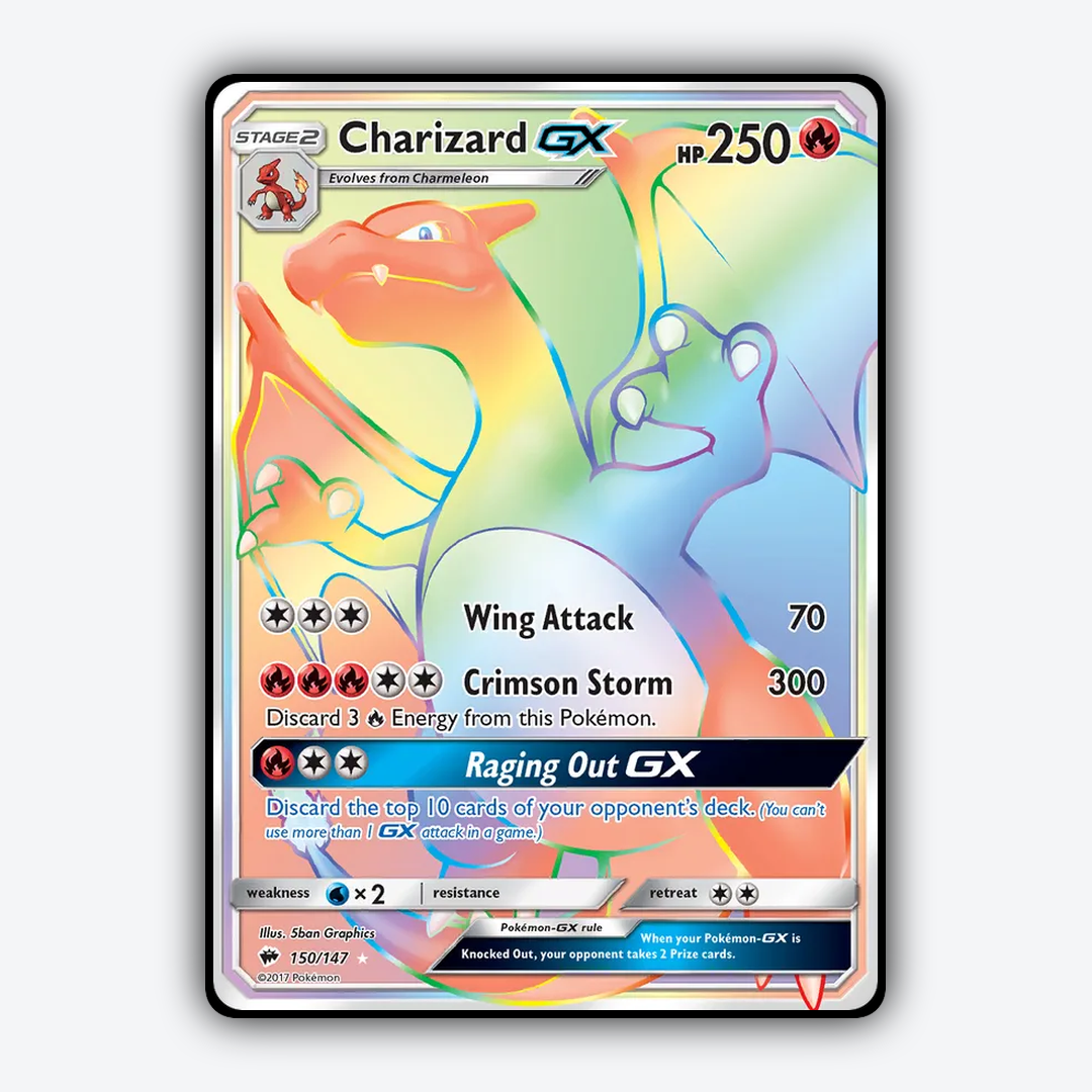 Charizard-GX 150/147 - Burning Shadows Set - Card Rug