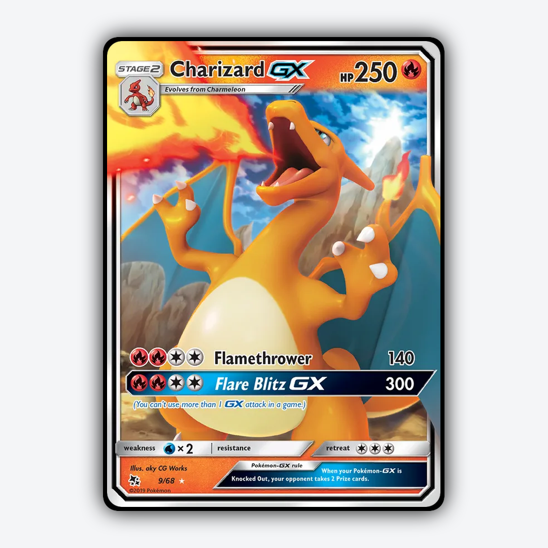 Charizard-GX 009/68 - Hidden Fates Set - Card Rug