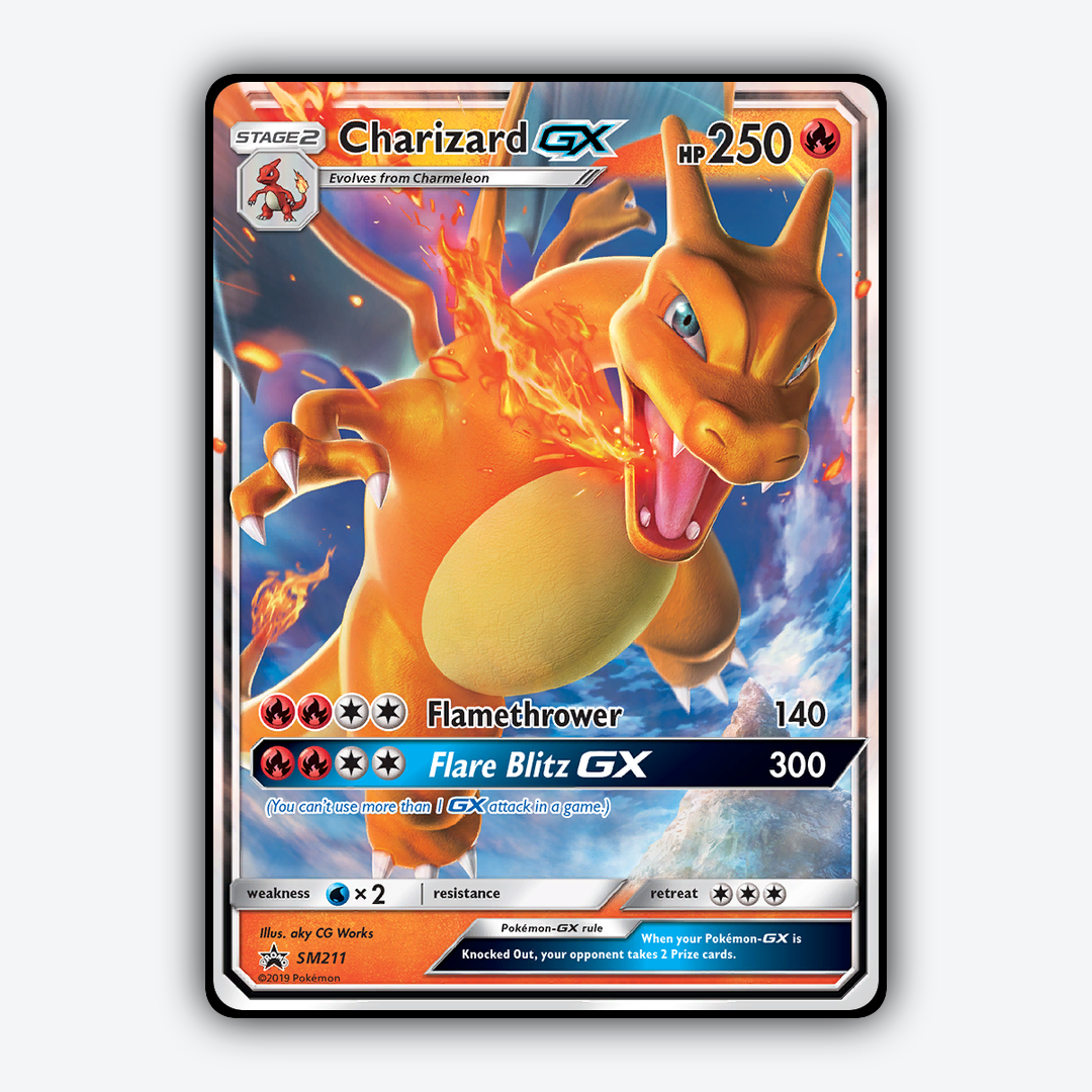 Charizard-GX #211 - SM Black Star Promos Set - Card Rug