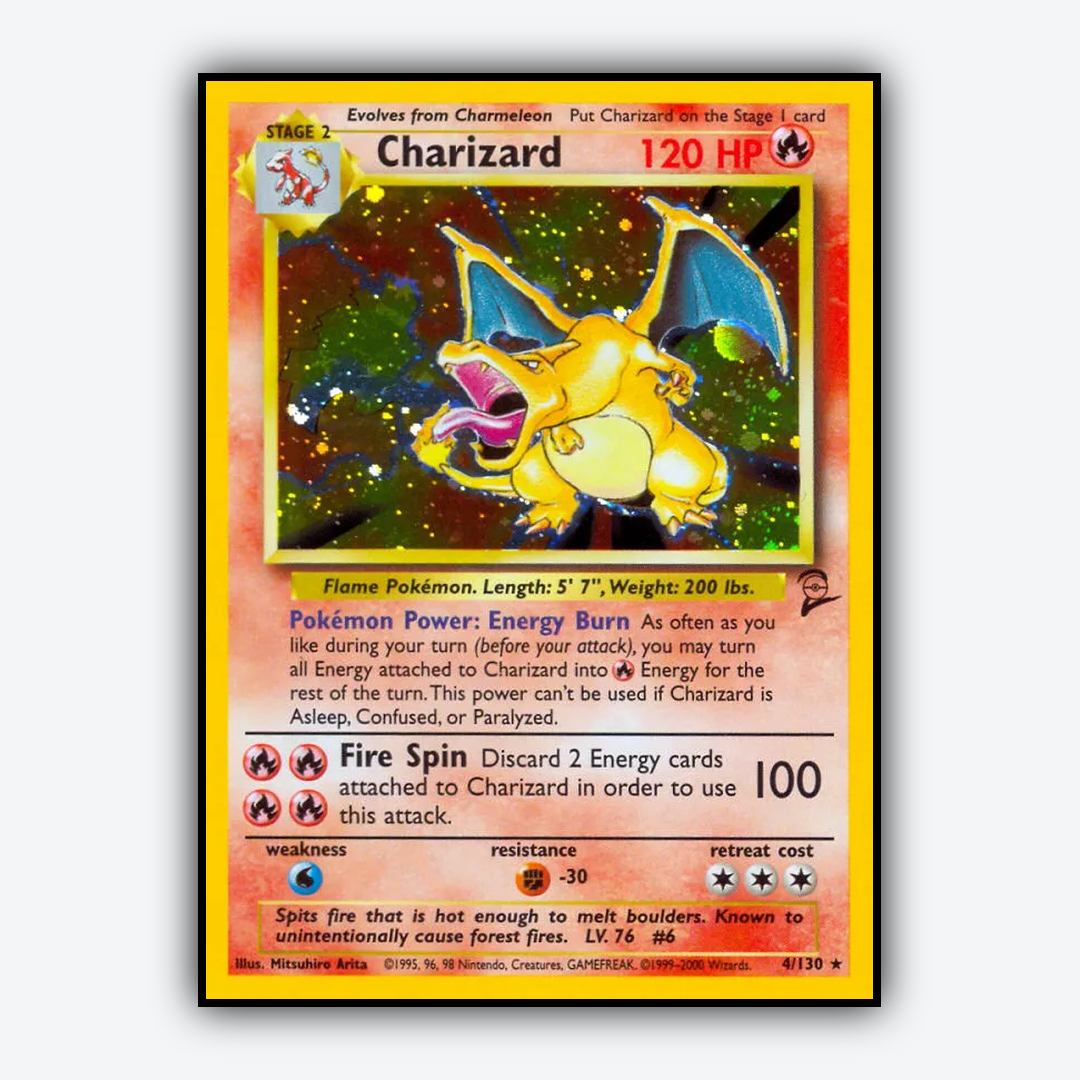 Charizard 004/130 - Base Set 2 Set - Card Rug