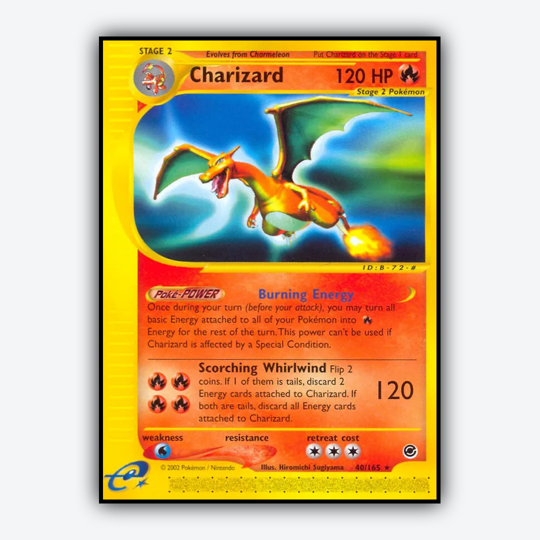 Charizard 040/165 - Expedition Base Set - Card Rug