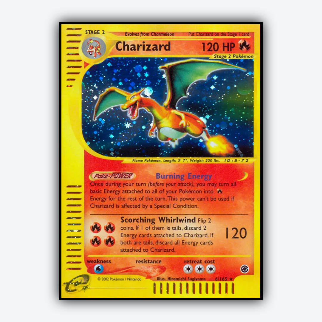 Charizard 006/165 - Expedition Base Set - Card Rug