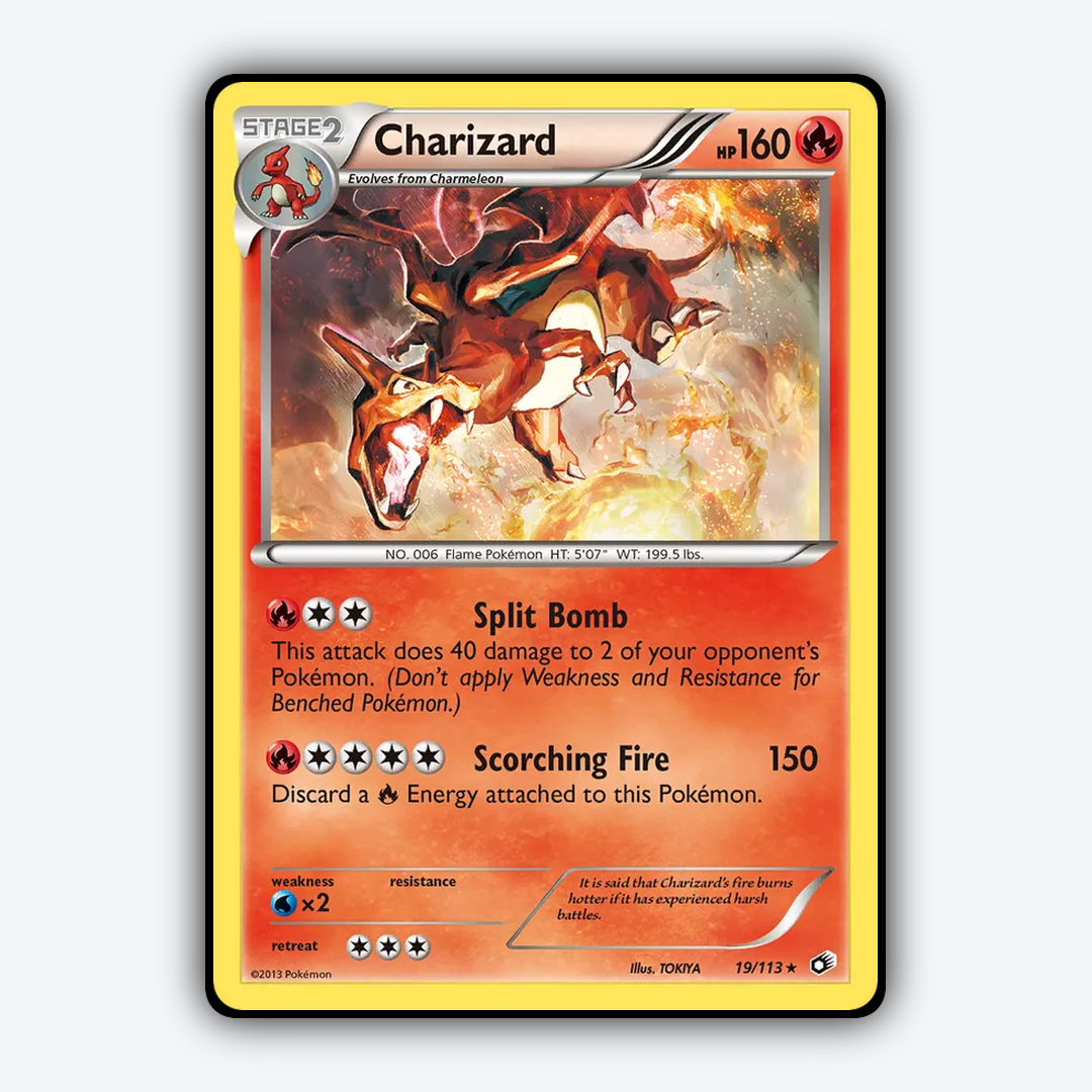 Charizard 019/113 - Legendary Treasures Set - Card Rug