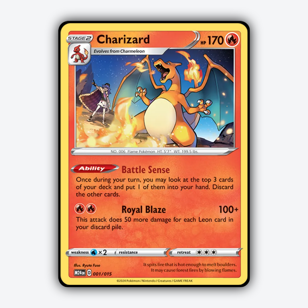 Charizard 001 - McDonald's Collection 2025 Set - Card Rug