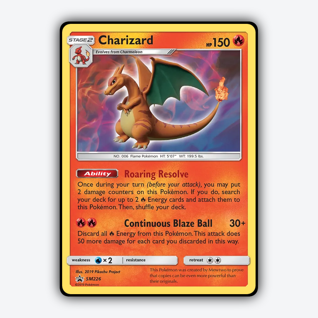 Charizard #226 - SM Black Star Promos Set - Card Rug