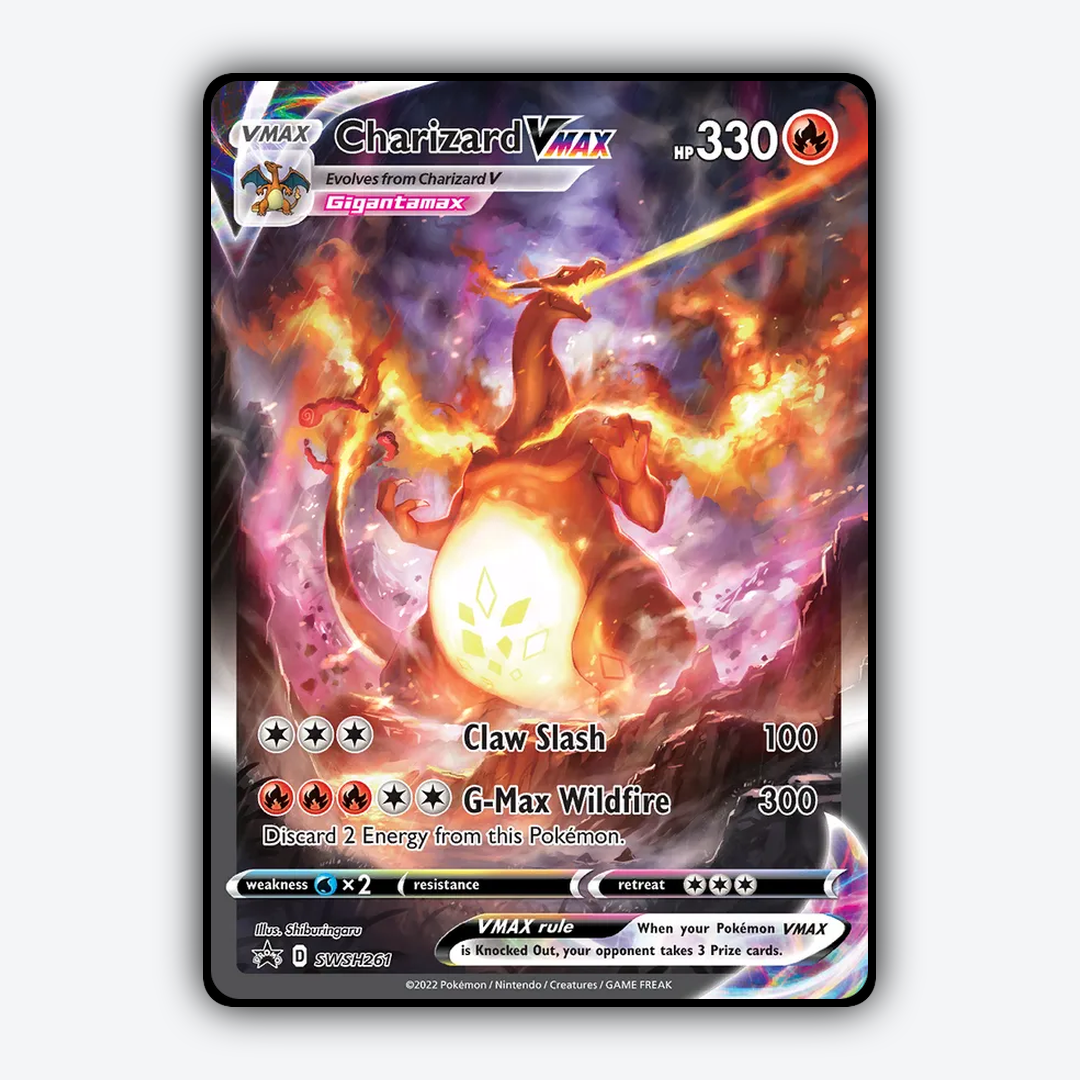 Charizard VMAX #261 - SWSH Black Star Promos Set - Card Rug