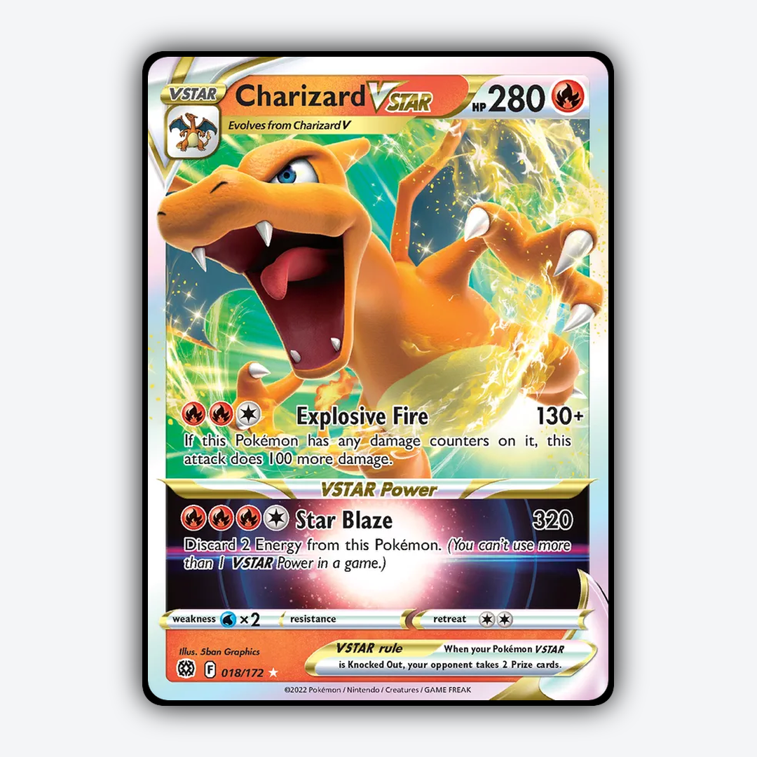 Charizard VSTAR 018/172 - Brilliant Stars Set - Card Rug