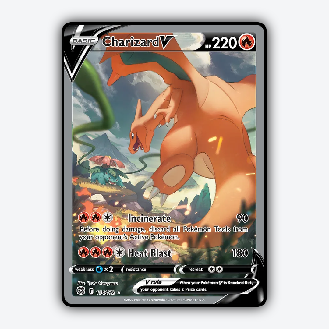 Charizard V 154/172 - Brilliant Stars Set - Card Rug