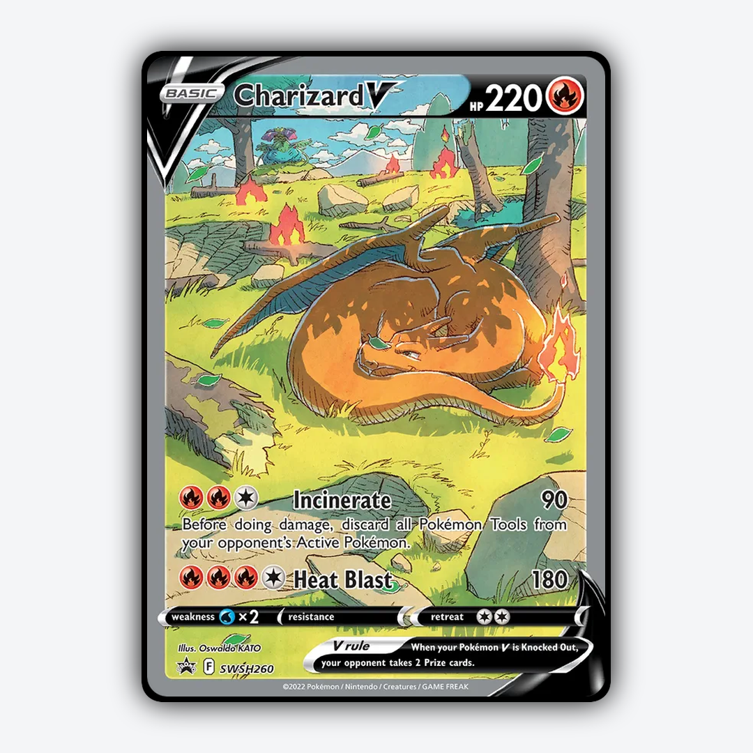 Charizard V #260 - SWSH Black Star Promos Set - Card Rug