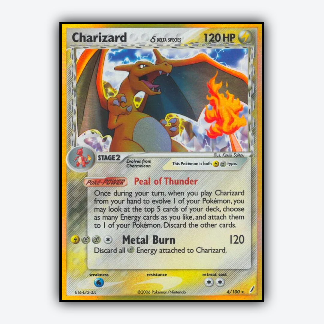 Charizard δ 004/100 - Crystal Guardians Set - Card Rug