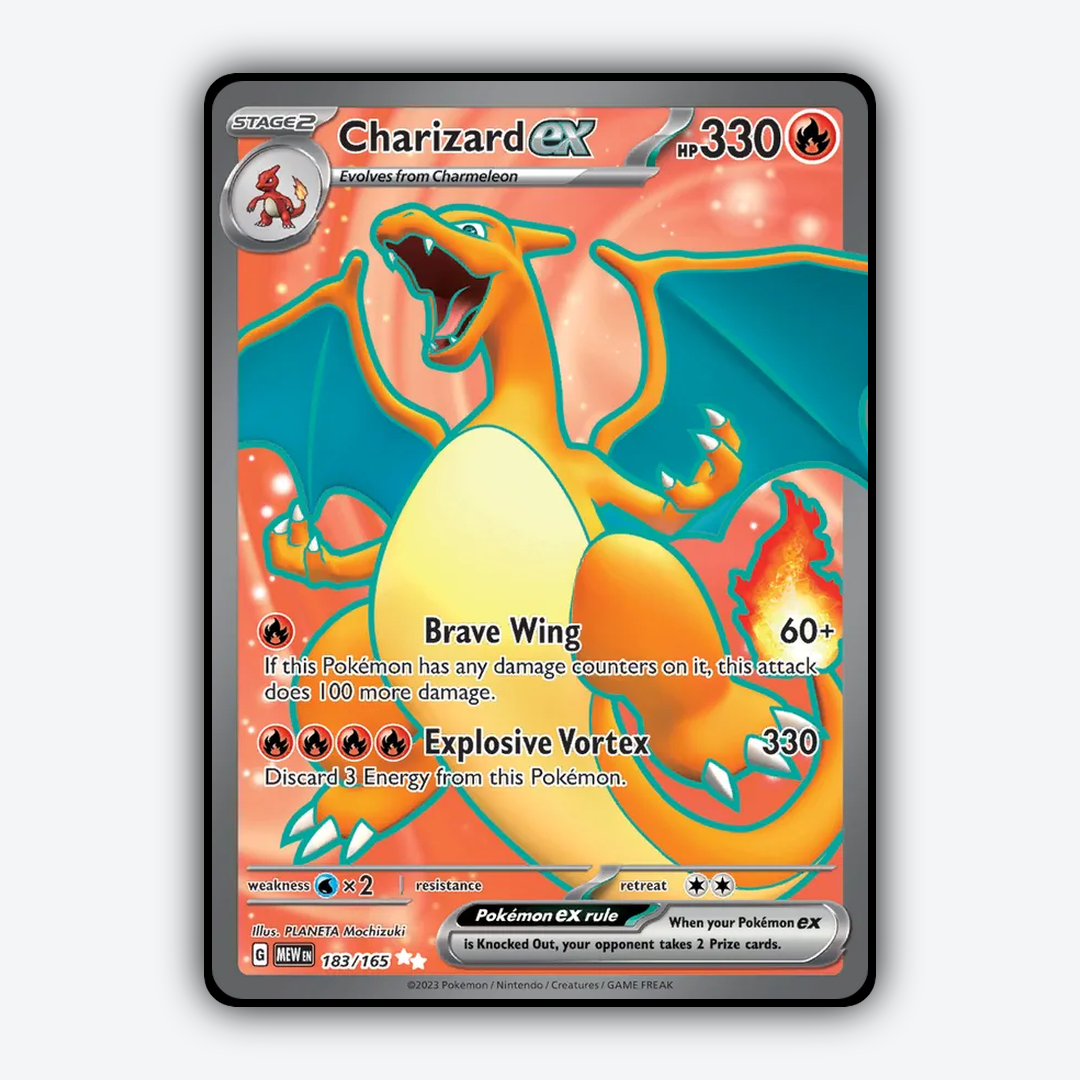 Charizard ex #183 - 151 Set - Card Rug