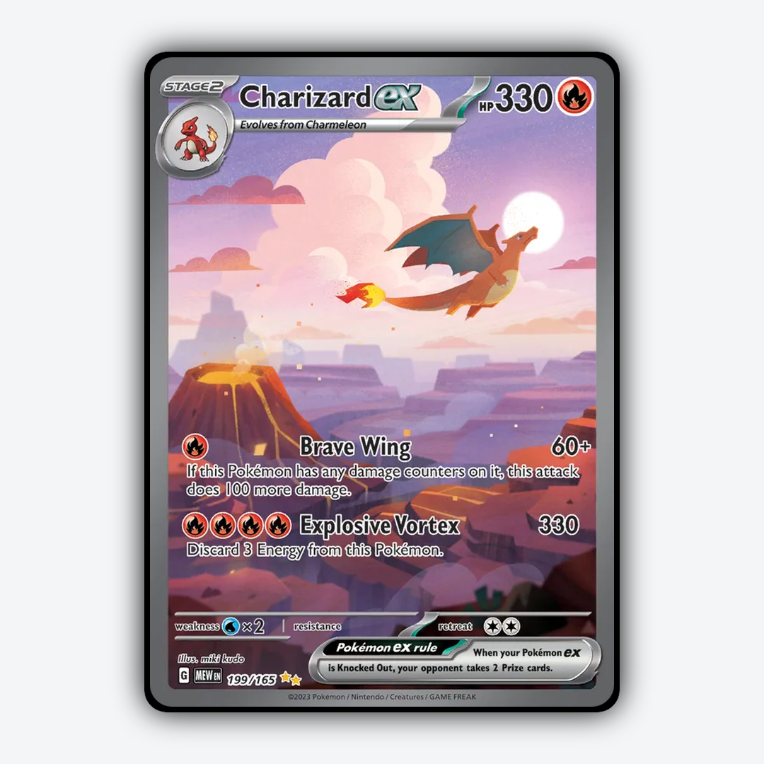 Charizard ex #199 - 151 Set - Card Rug