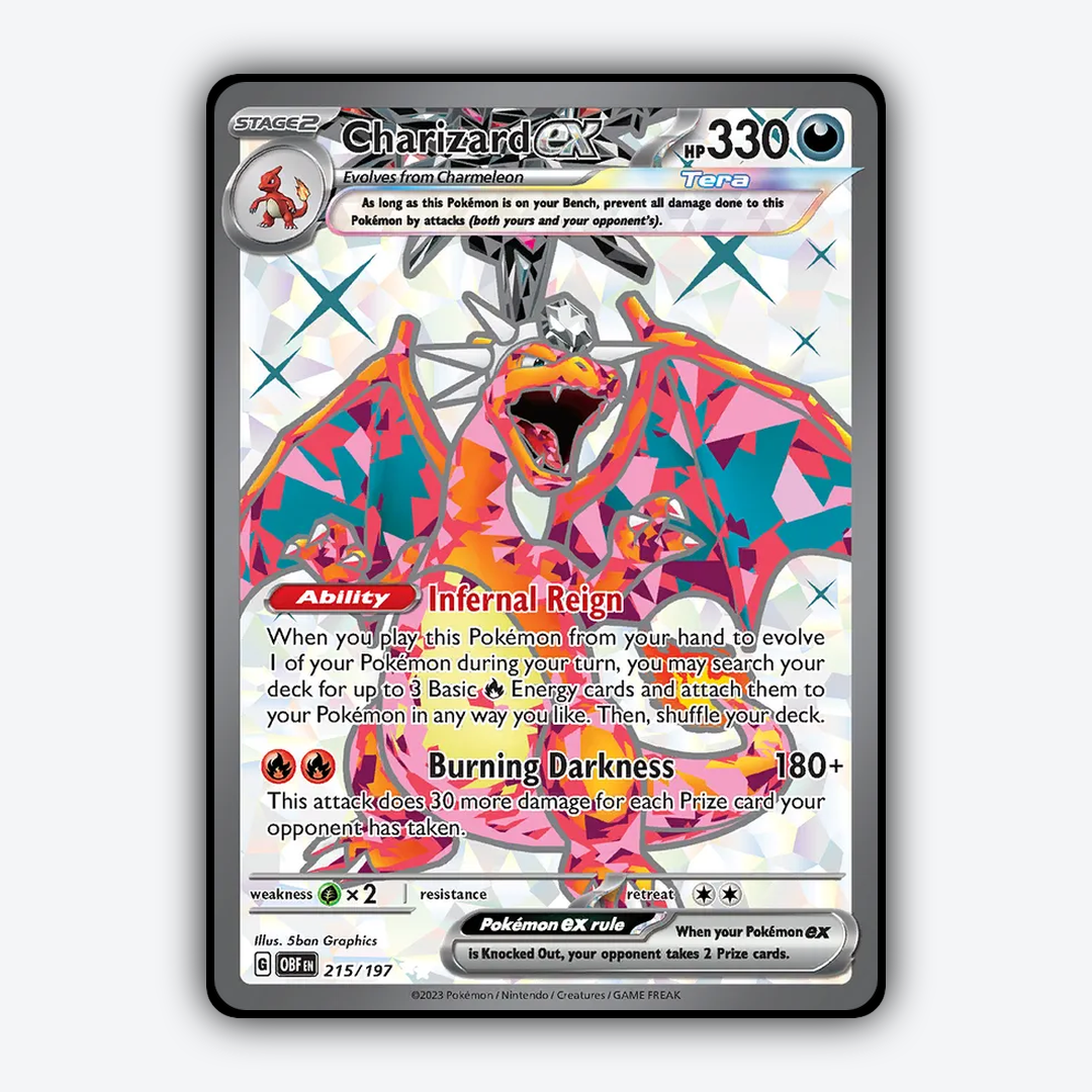 Charizard ex #215 - Obsidian Flames Set - Card Rug