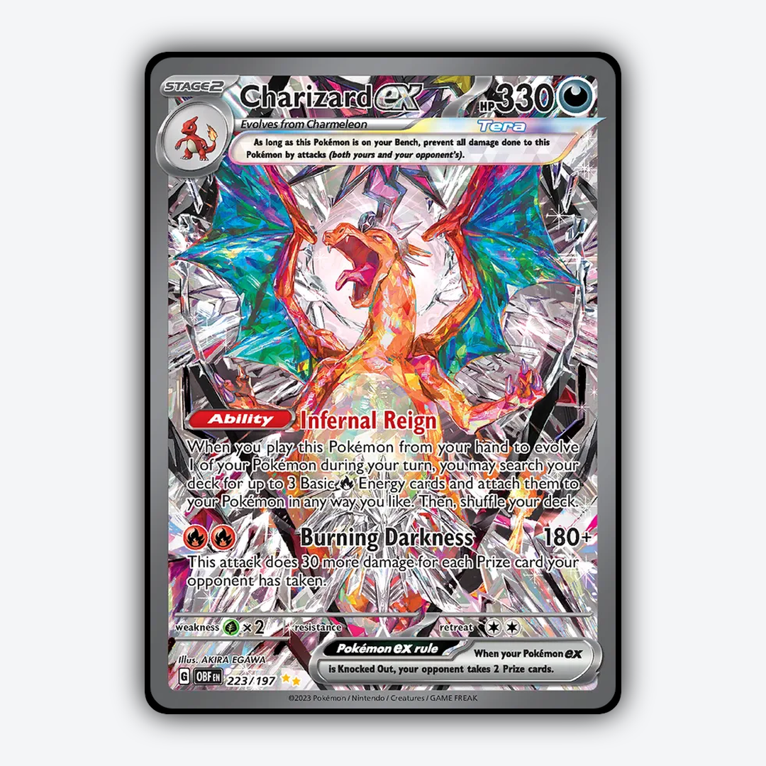 Charizard ex #223 - Obsidian Flames Set - Card Rug