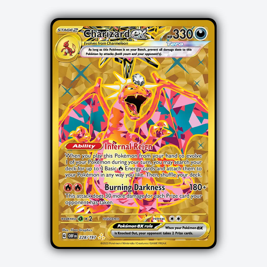 Charizard ex #228 - Obsidian Flames Set - Card Rug