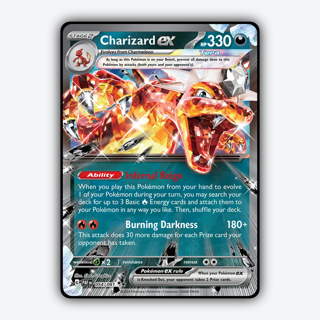 Charizard ex #54 - Paldean Fates Set - Card Rug