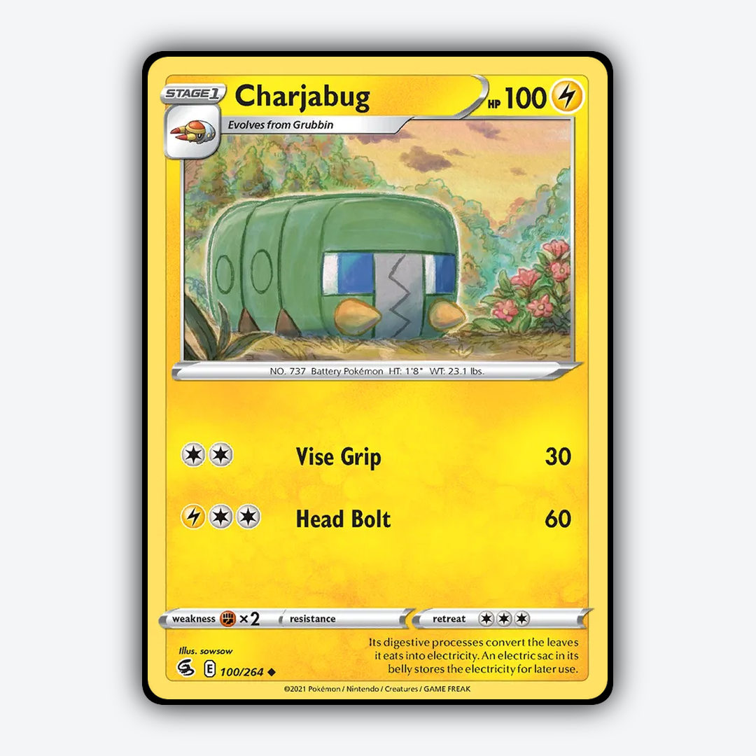 Charjabug 100/264 - Fusion Strike Set - Card Rug