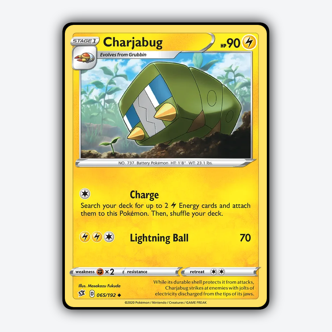 Charjabug 065/192 - Rebel Clash Set - Card Rug