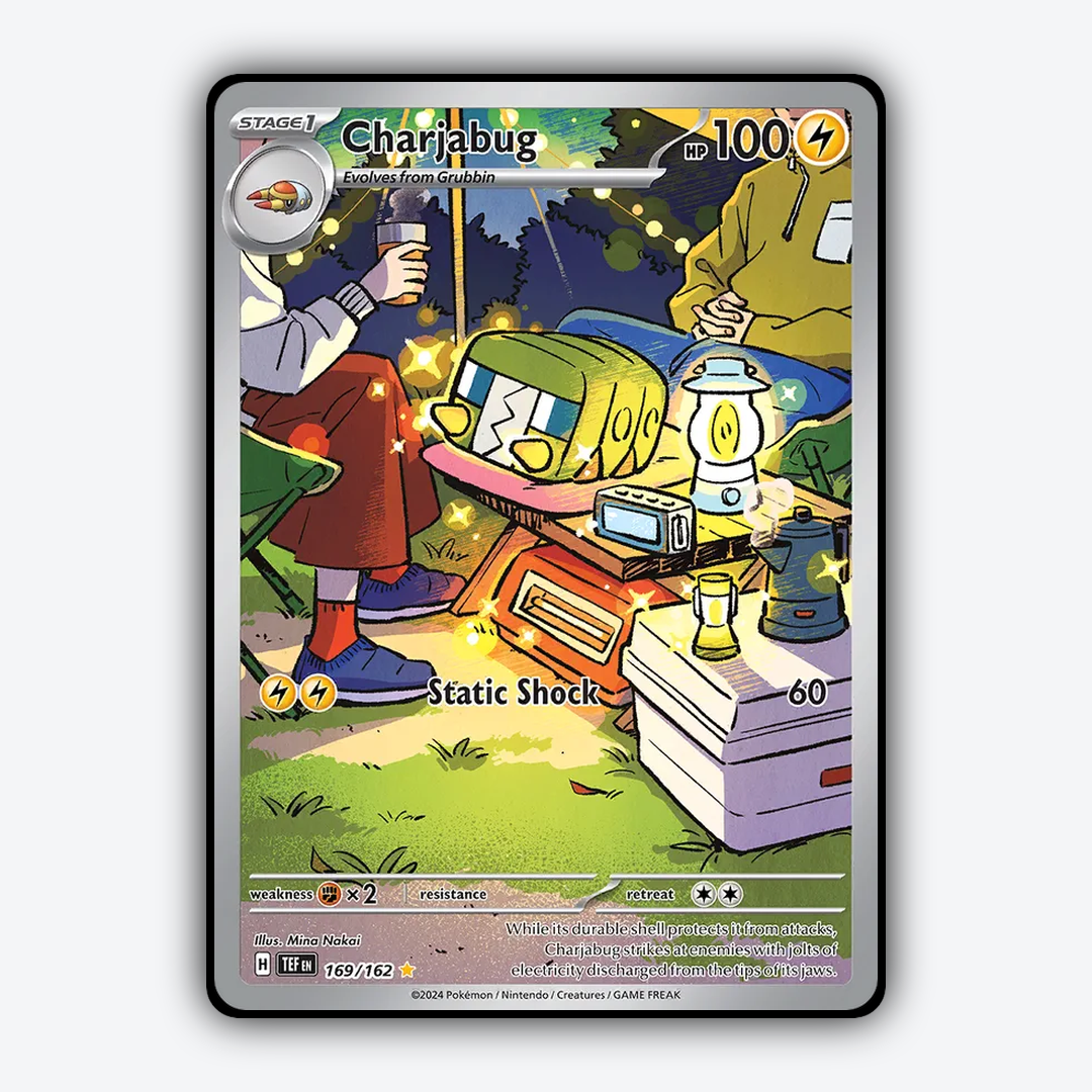 Charjabug 169/162 - Temporal Forces Set - Card Rug