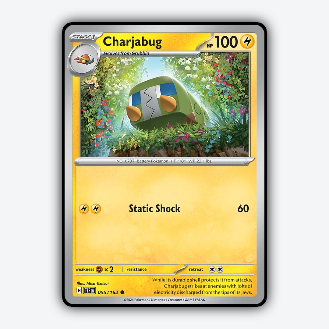 Charjabug 055/162 - Temporal Forces Set - Card Rug