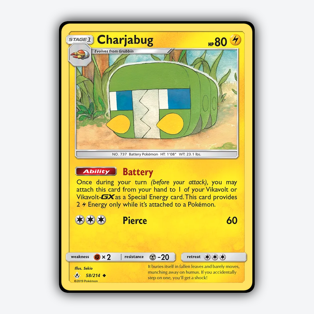 Charjabug 058/214 - Unbroken Bonds Set - Card Rug