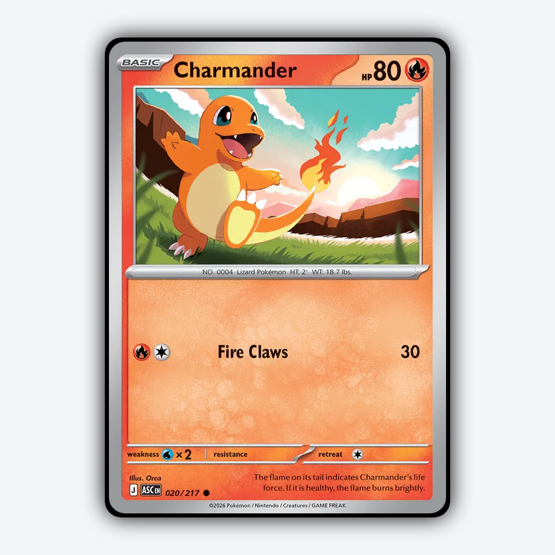Charmander 020/217 - Ascended Heroes Set - Card Rug
