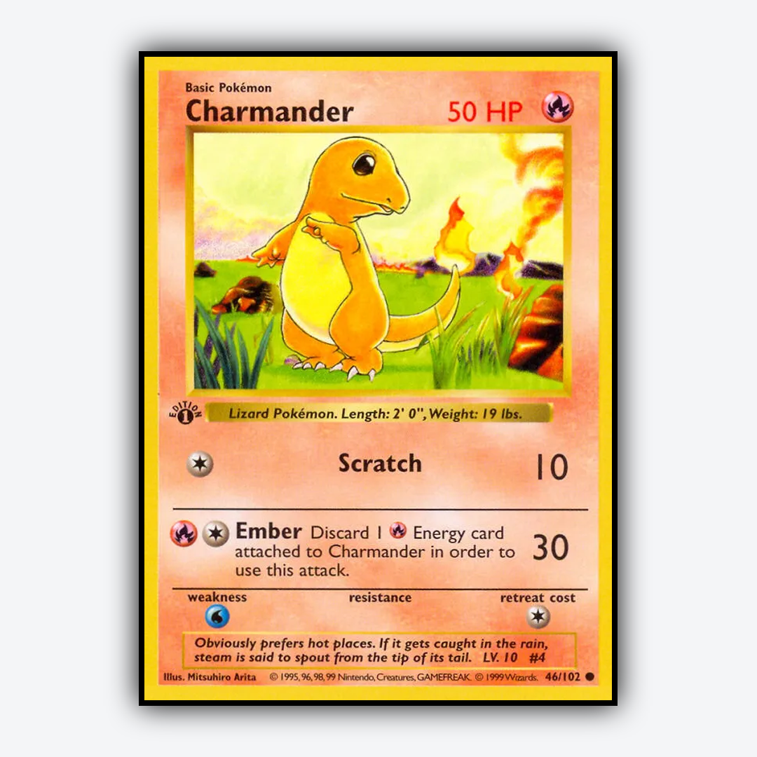 Charmander #46 - Base Set - Card Rug