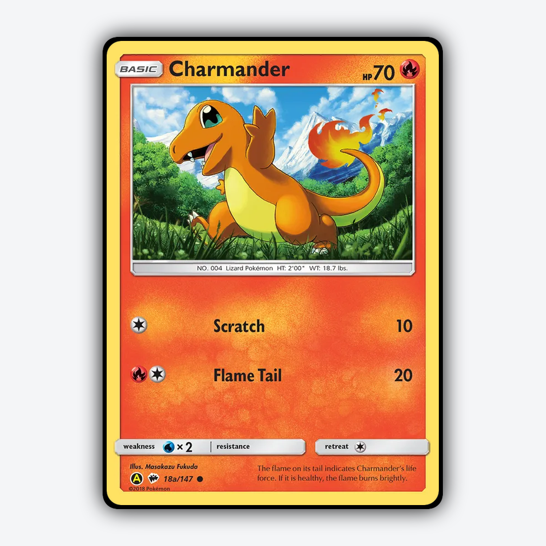Charmander 018a/147 - Burning Shadows Set - Card Rug