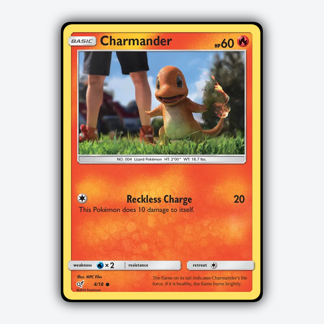 Charmander 004/18 - Detective Pikachu Set - Card Rug