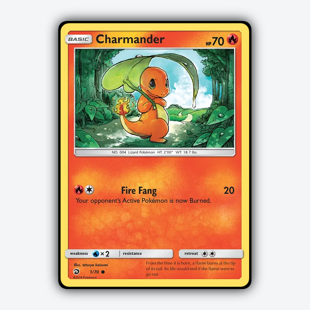Charmander 001/70 - Dragon Majesty Set - Card Rug