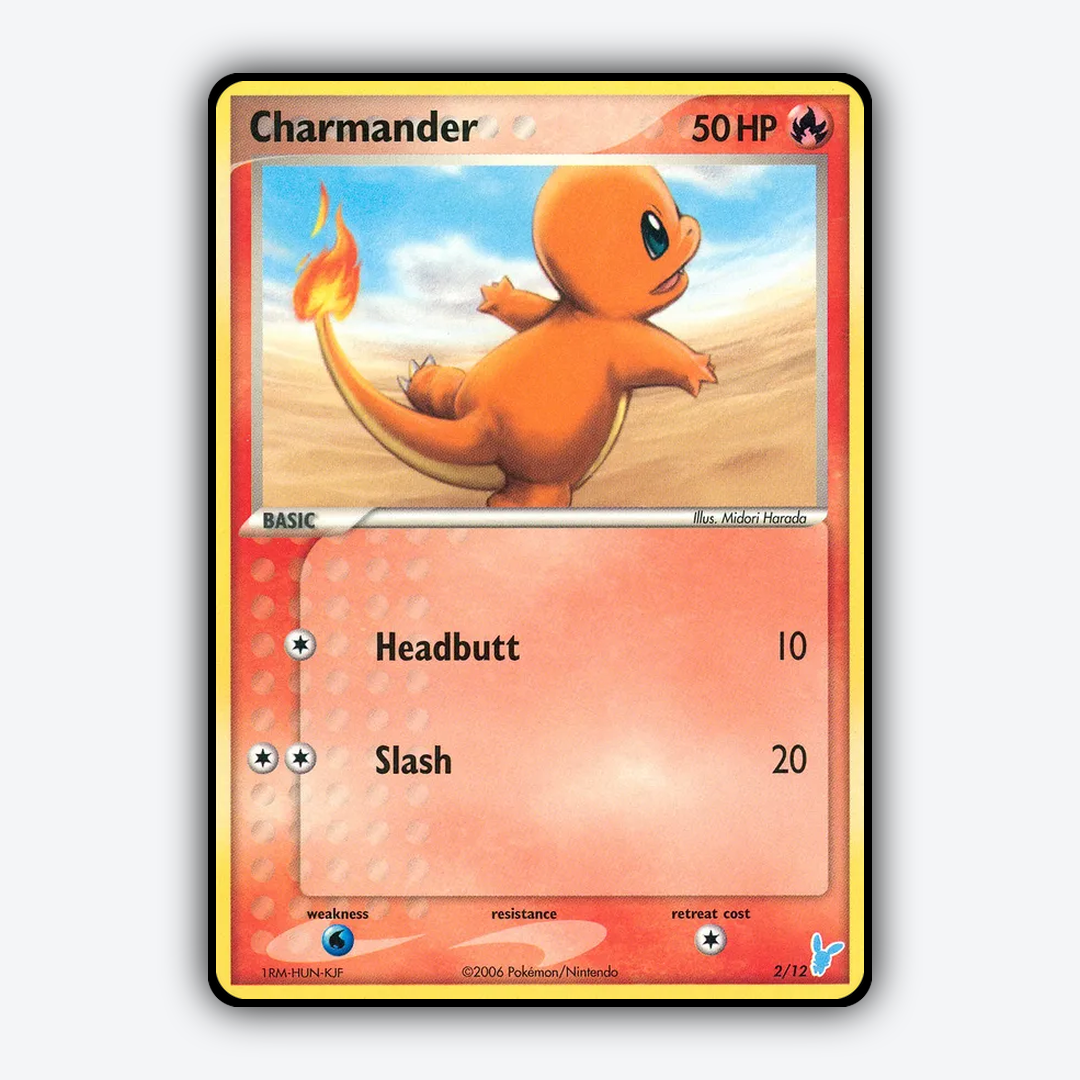 Charmander 002/12 - EX Trainer Kit 2 Minun Set - Card Rug