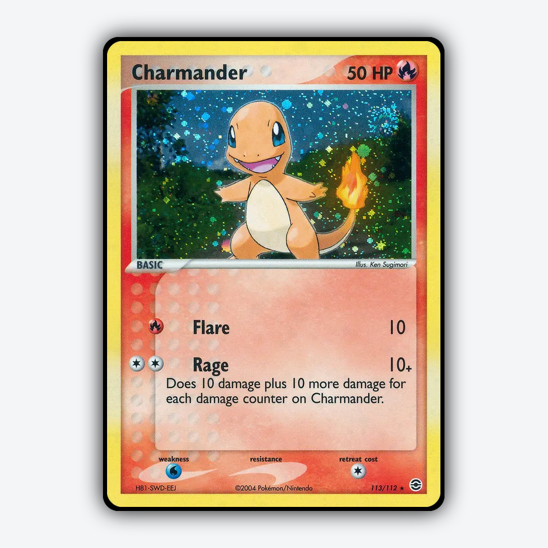 Charmander 113/112 - FireRed & LeafGreen Set - Card Rug