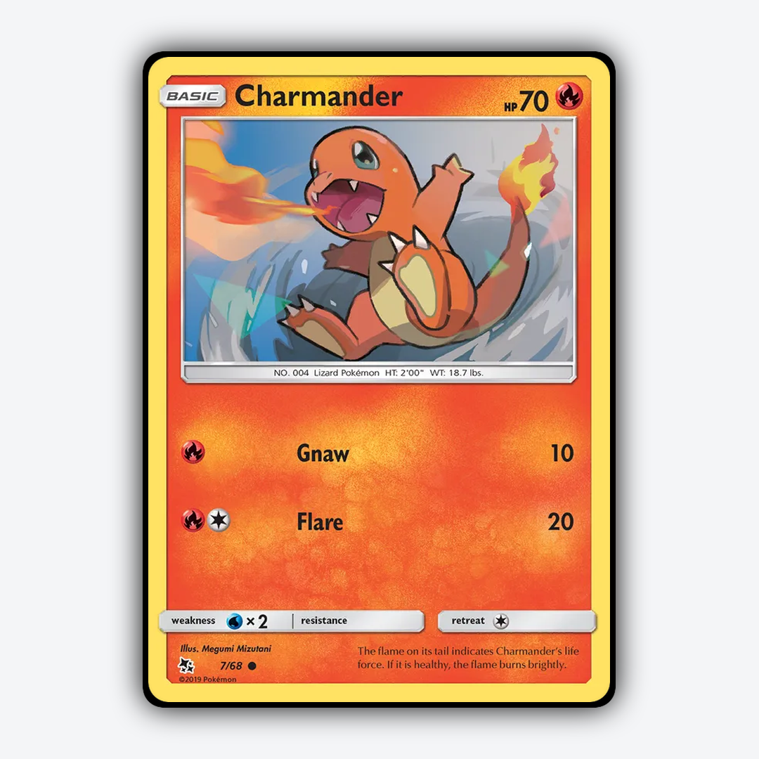 Charmander 007/68 - Hidden Fates Set - Card Rug