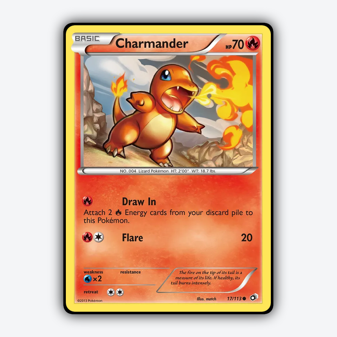 Charmander 017/113 - Legendary Treasures Set - Card Rug