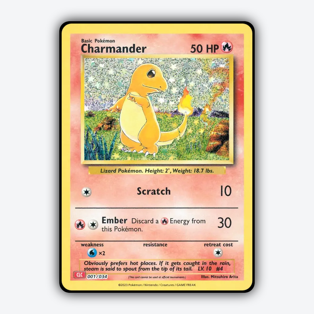 Charmander 001/034 - Pokémon TCG Classic - Charizard Set - Card Rug