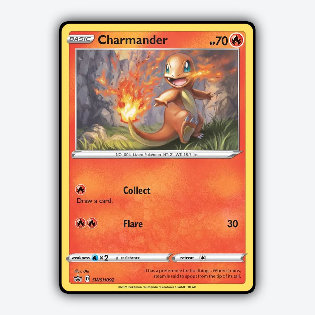 Charmander #92 - SWSH Black Star Promos Set - Card Rug