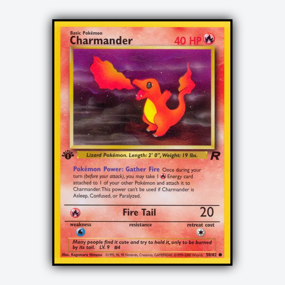 Charmander 050/82 - Team Rocket Set - Card Rug