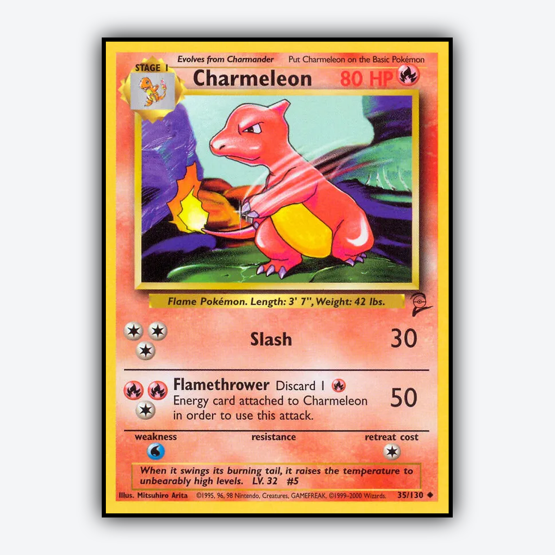 Charmeleon 035/130 - Base Set 2 Set - Card Rug