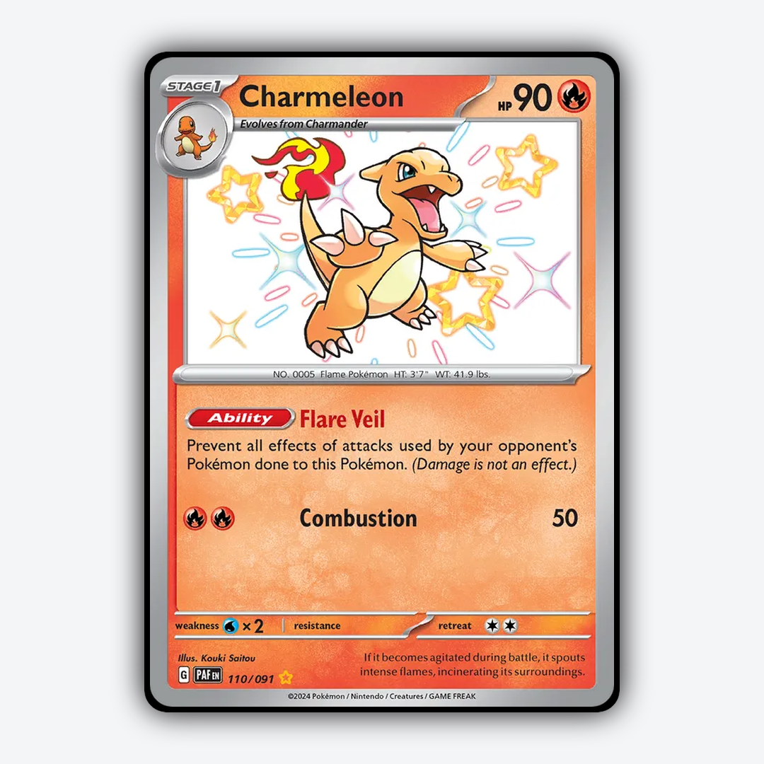 Charmeleon #110 - Paldean Fates Set - Card Rug