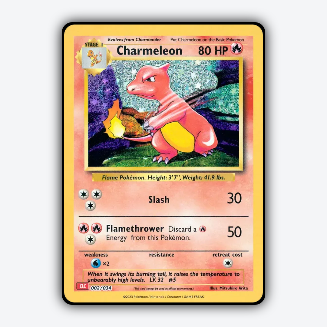 Charmeleon 002/034 - Pokémon TCG Classic - Charizard Set - Card Rug