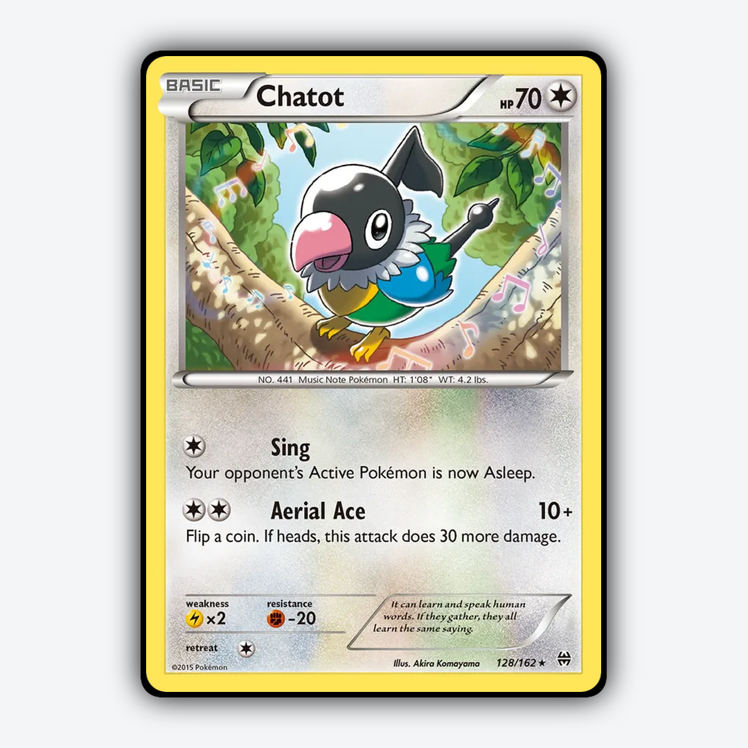 Chatot 128/162 - BREAKthrough Set - Card Rug