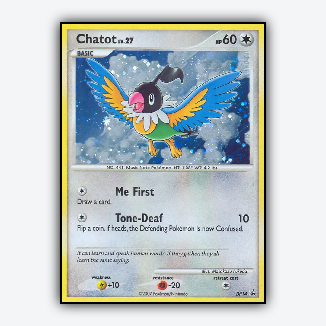 Chatot DP014 - DP Black Star Promos Set - Card Rug