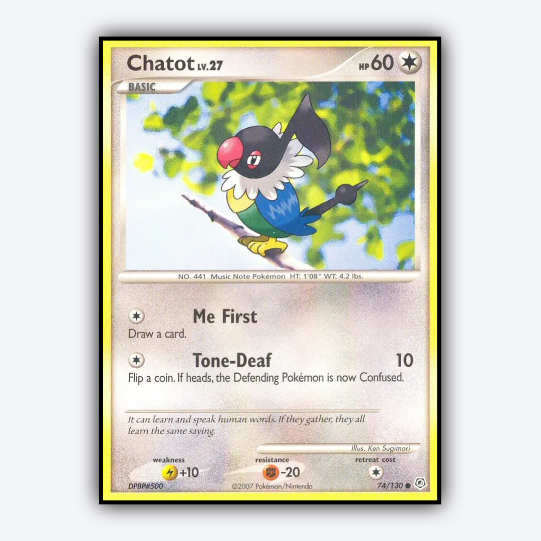 Chatot 074/130 - Diamond & Pearl Set - Card Rug