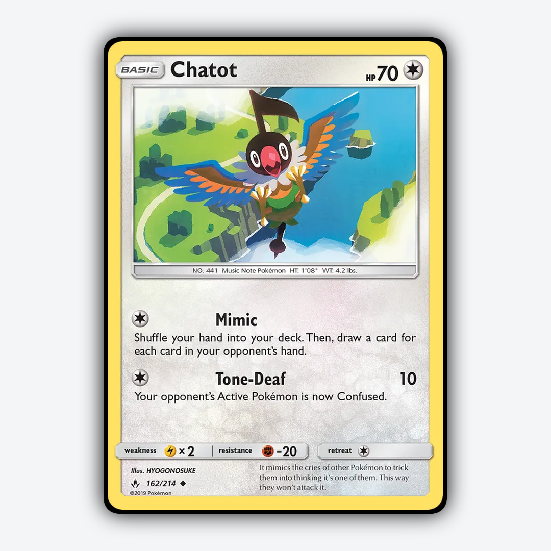 Chatot 162/214 - Unbroken Bonds Set - Card Rug
